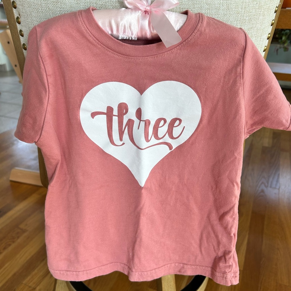 Three birthday shirt